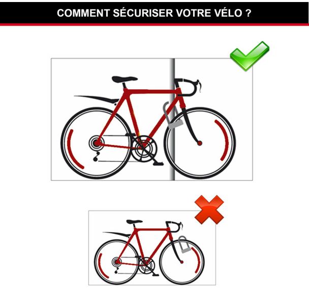Set de 4 Chaîne et mini U à clés - L 90 cm - Diamètre 10 mm