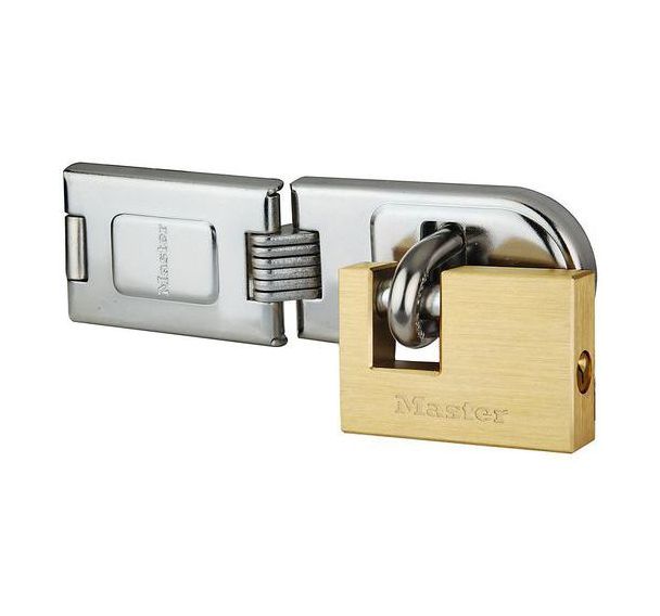 Set de 4 Moraillon à double charnière avec cadenas en laiton