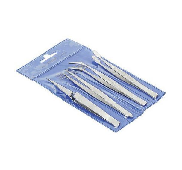Set de 4 pinces brucelle