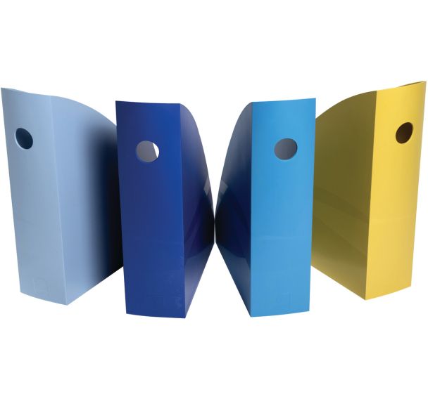 Set de 4 porte-revues Mag-Cube Bee Blue - Couleurs assorties