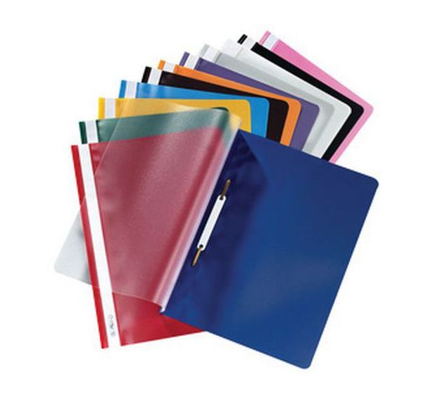 Set de 50 Chemise à lamelles, A4, polypropylène, couleurs assorties