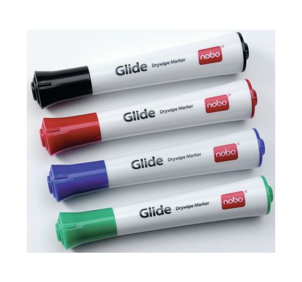Set de 5 Marqueurs Nobo Glide, pointe ogive