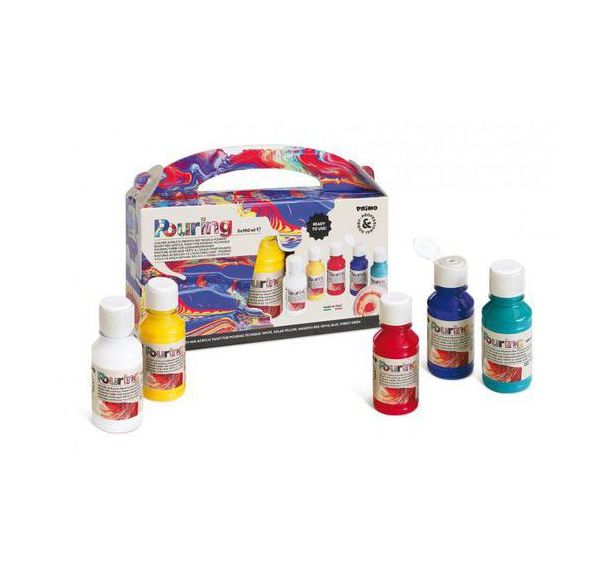 Set de 5 flacons 100 ml acrylique prête à l'emploi spécial pouring