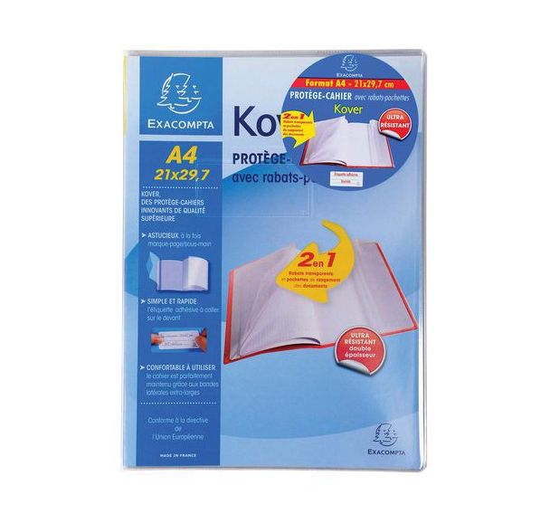 Set de 60 Protège-cahier 210x297 Translucide incolore