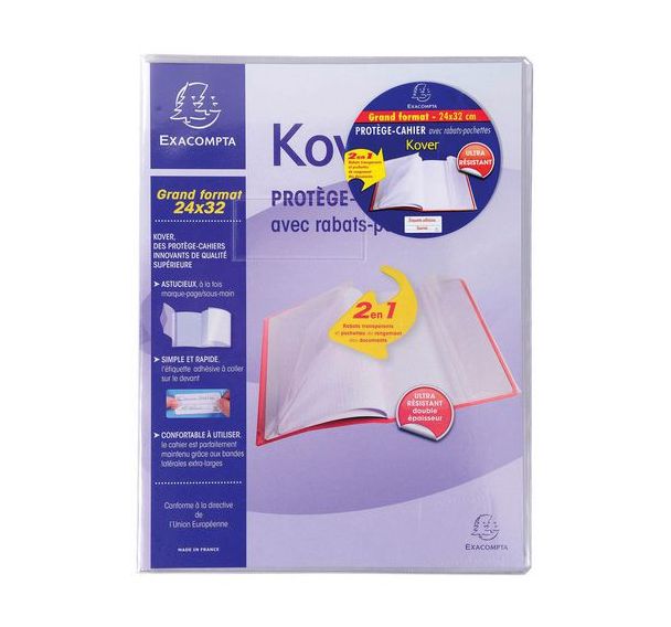Set de 60 Protège-cahier 240x320 Translucide incolore