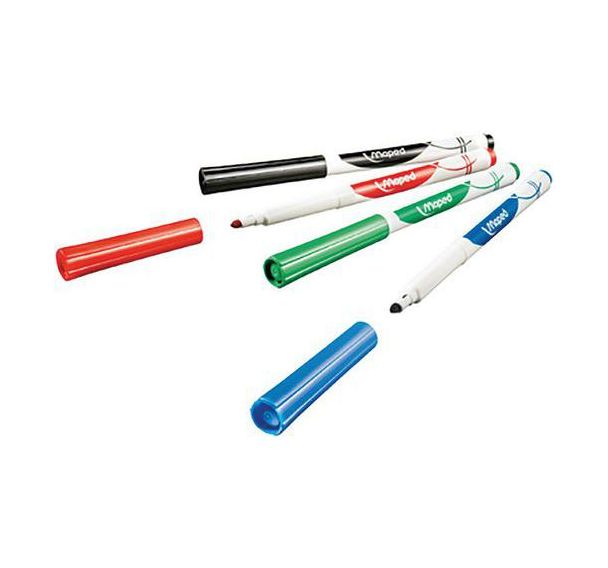 Set de 6 Feutres pour tableaux blancs Marker''Peps, blister de 4