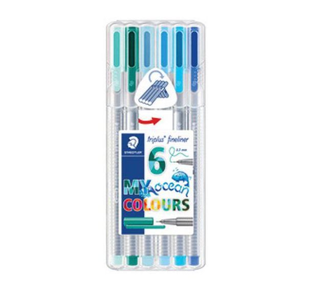 Set de 6 Fineliner triplus ''MY tropical COLOURS'', étui de 6