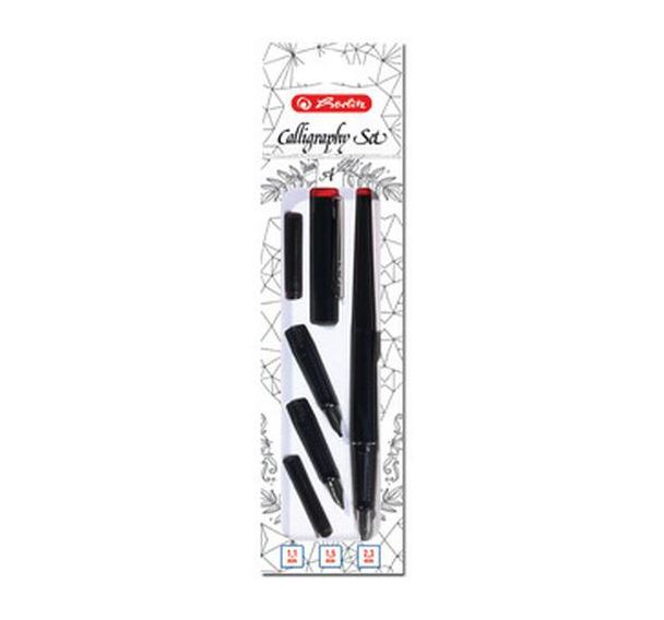 Set de 6 Kit de calligraphie, 5 pièces, noir