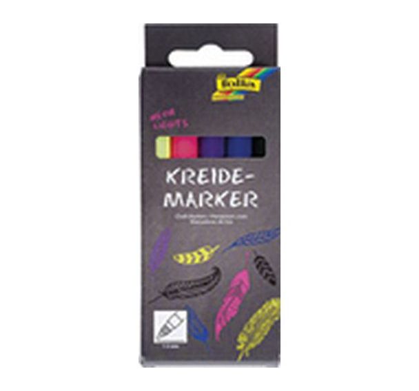 Set de 6 Marqueur craie ''Neon Lights'', kit de 5