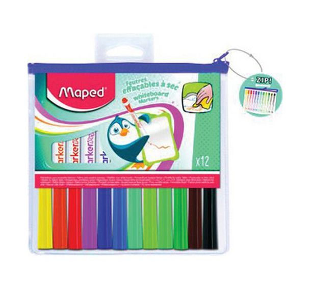 Set de 6 Marqueur pour tableau blanc Marker''Peps, sac de 12