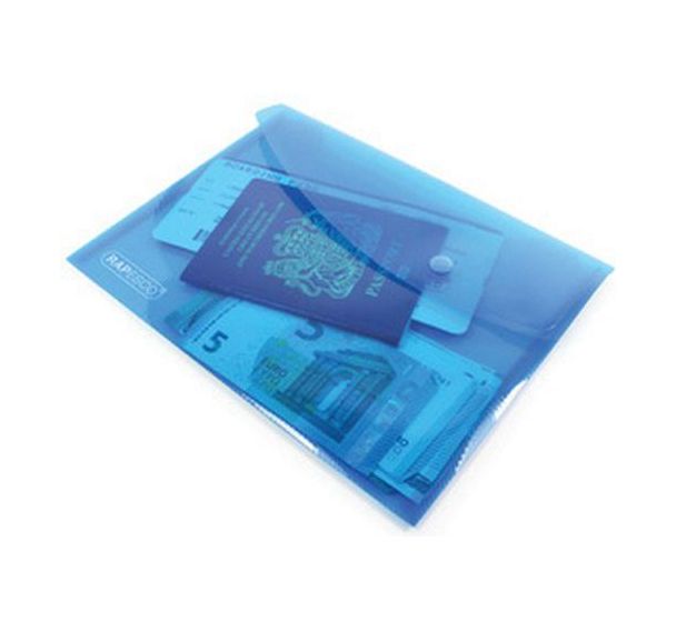 Set de 6 Pochettes à document, A5, PP, 5 couleurs assorties