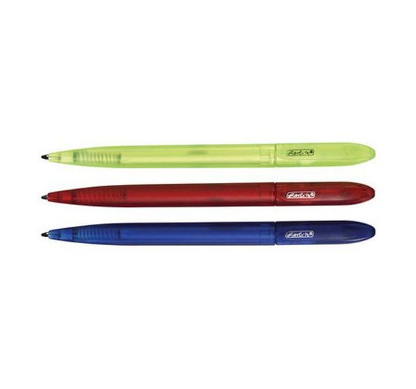 Set de 6 Stylo à bille Frosted, couleur de tracé: bleu (x3 assortis)
