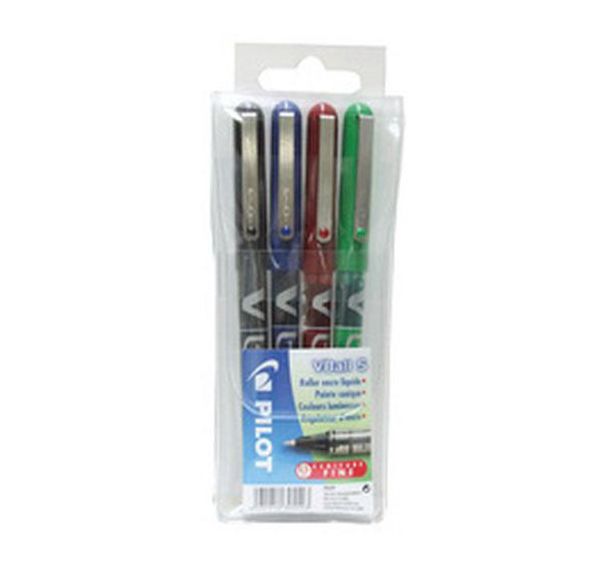 Set de 6 Stylo roller V Ball VB 5, étui de 4 stylos roller