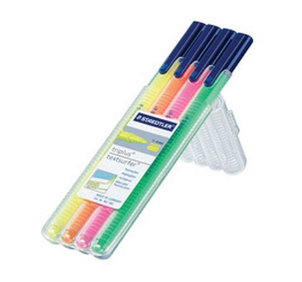 Set de 6 Surligneur Triplus textsurfer, étui de 4