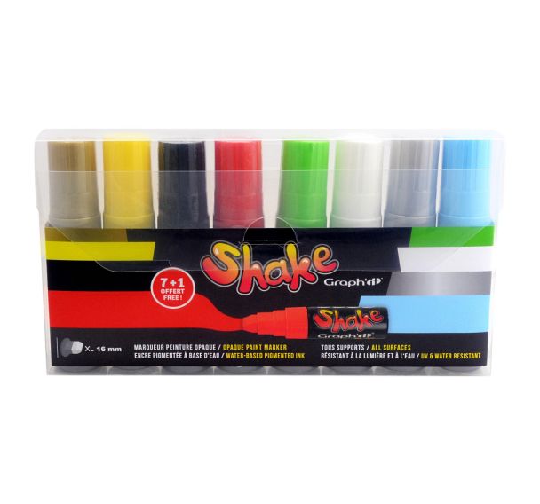 Set de 8 marqueurs Shake XXL