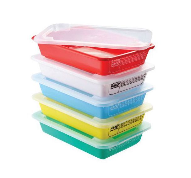Set de bacs plats témoins avec couvercle - GILAC