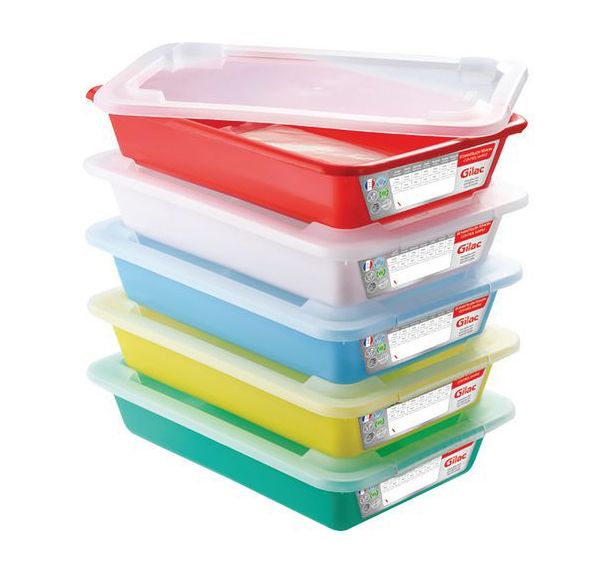 Set de bacs témoin avec couvercle - GILAC