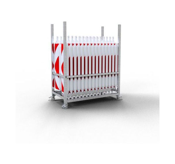 Set de balises plastique avec film RA1/A-Flèche-Deux faces