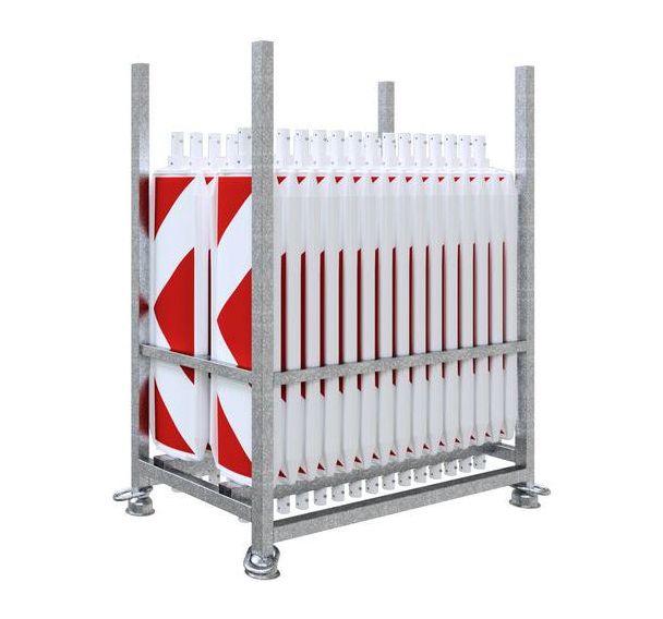 Set de balises plastiques avec film RA2/B-Flèche-Deux faces