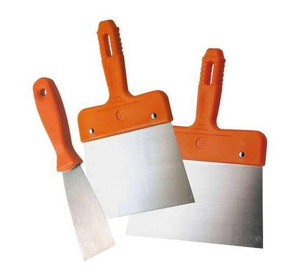 Set de couteaux en inox pour enduire et gratter