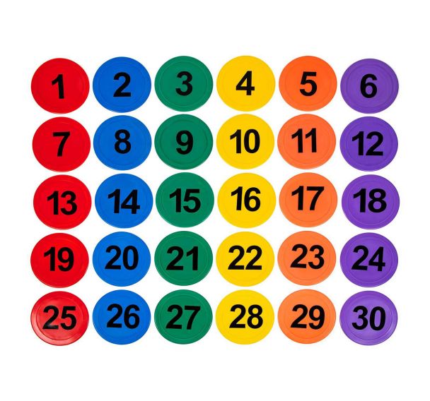 Set de marquage de 30 pièces numérotées