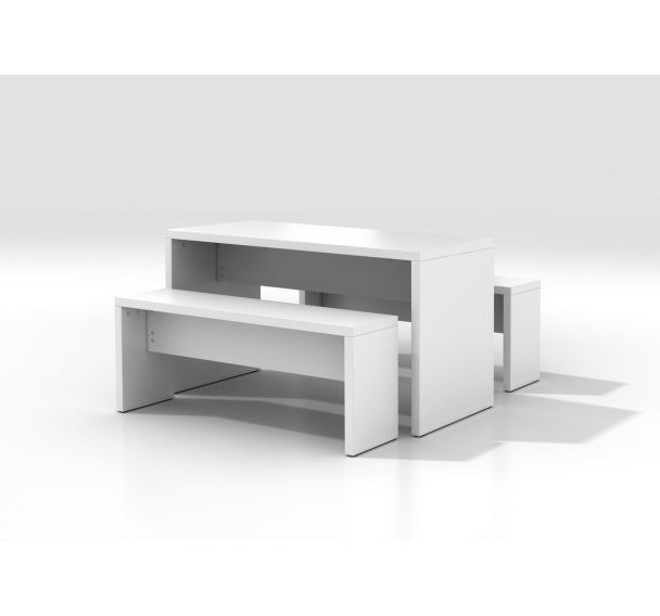 Set de réunion table et 2 banquettes