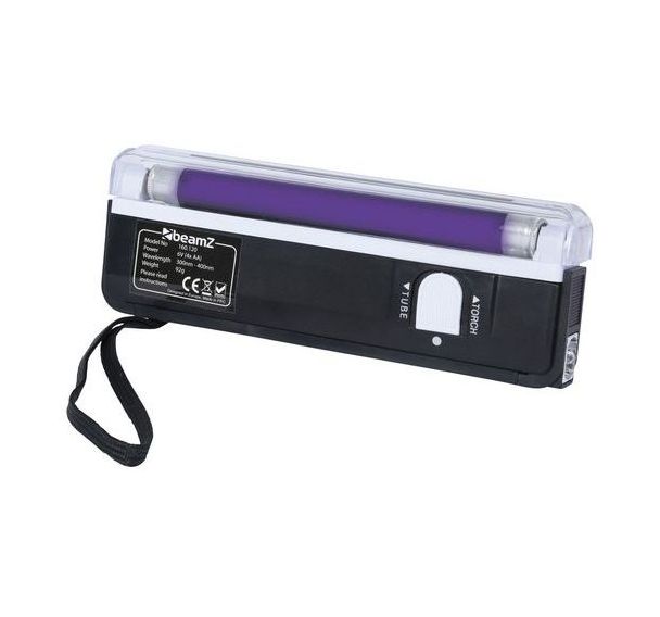 Set lampe UV 15 cm avec torche - Noir