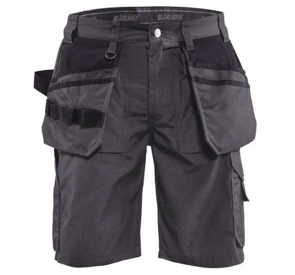 Short artisan été gris foncé/noir