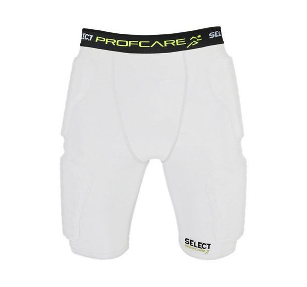 Short de compression blanc avec pads - Select