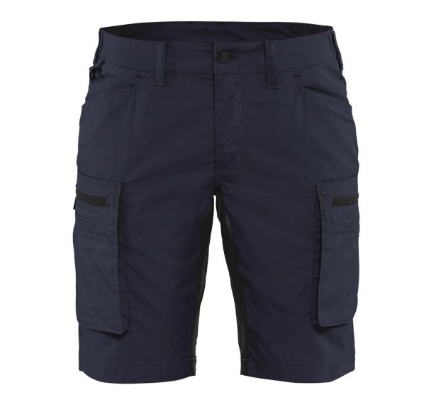 Short services stretch femme marine foncé/noir
