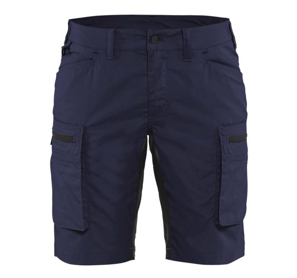 Short services stretch femme marine/noir