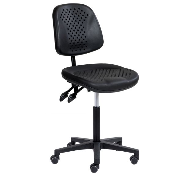 Siège Airplus assise basse réglable sur roulettes polyamide