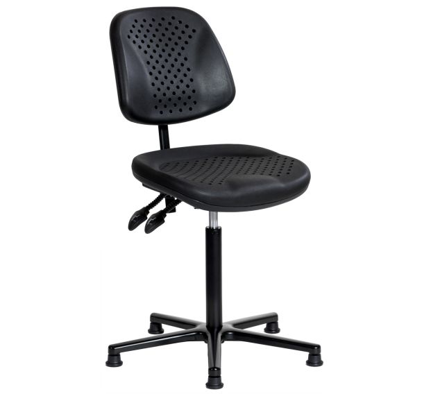 Siège Airplus assise haute réglable sur patins polyamide