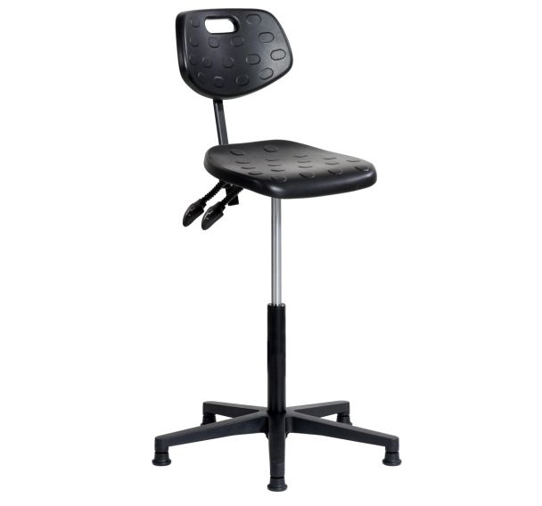 Siège ERGODYN haut sur patins profondeur réglable aluminium - Sofame