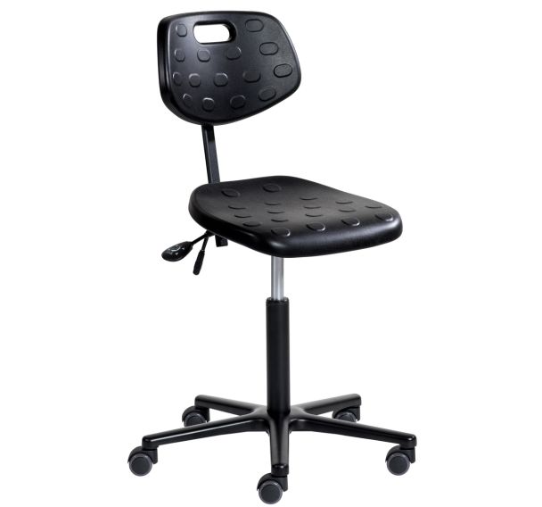 Siège Ergodyn bas embase aluminium sur roulettes