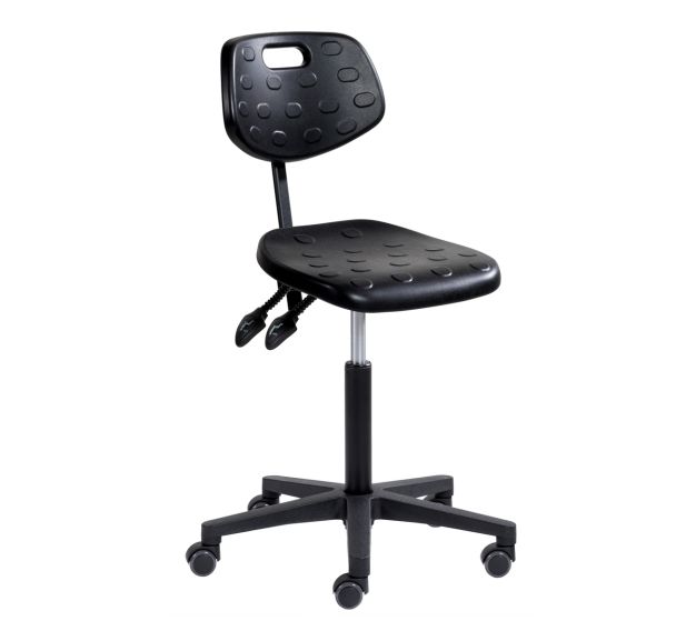 Siège Ergodyn bas embase polyamide sur roulettes