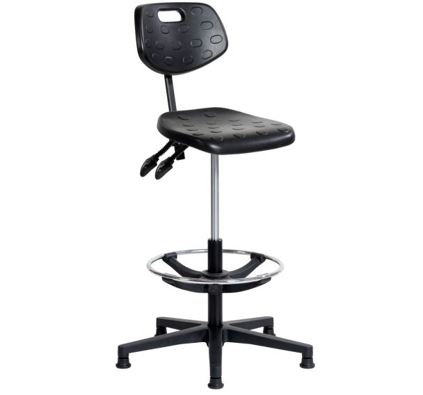 Siège Ergodyn embase polyamide avec repose-pieds sur patins