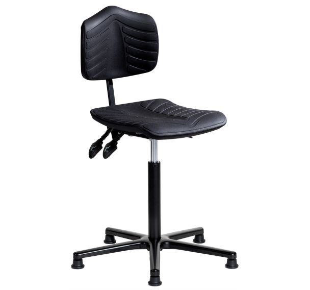 Siège Ergosoft embase aluminium assise basse sur patins