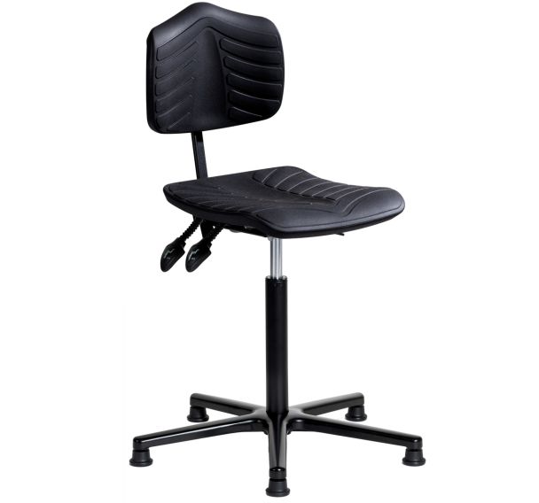 Siège Ergosoft embase aluminium assise moyenne sur patins