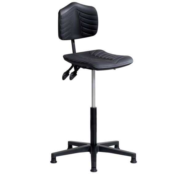 Siège Ergosoft embase polyamide assise haute sur patins