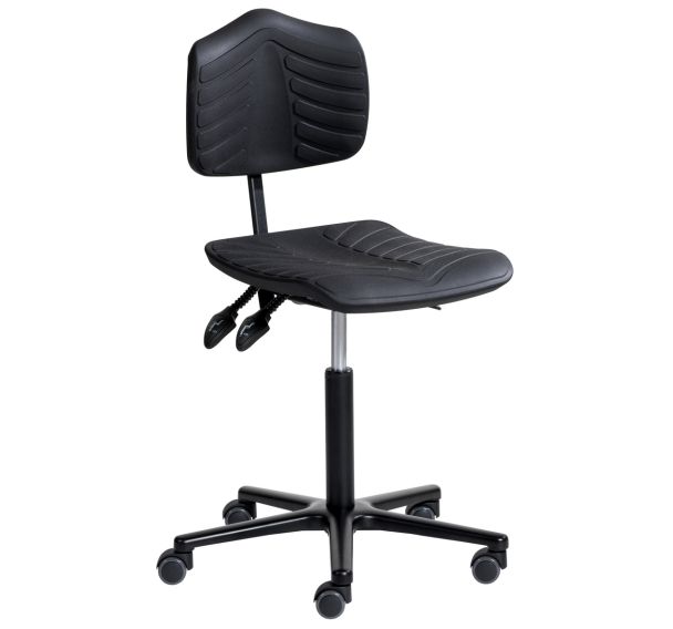 Siège Ergosoft ergonomique aluminium réglage bas roulettes