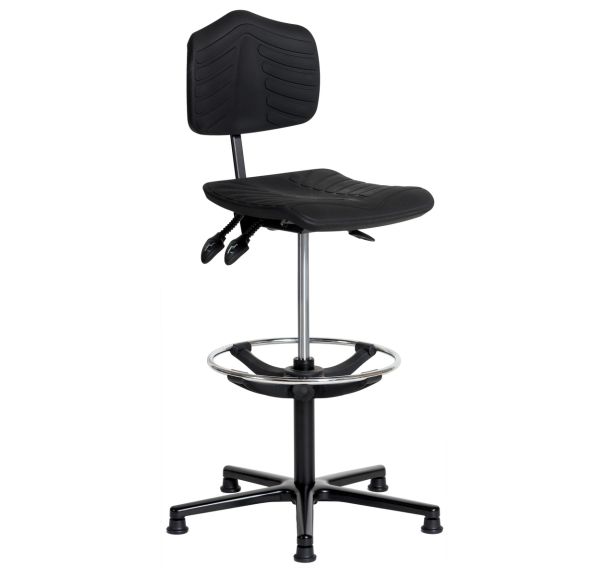 Siège Ergosoft ergonomique polyamide patins et repose-pieds