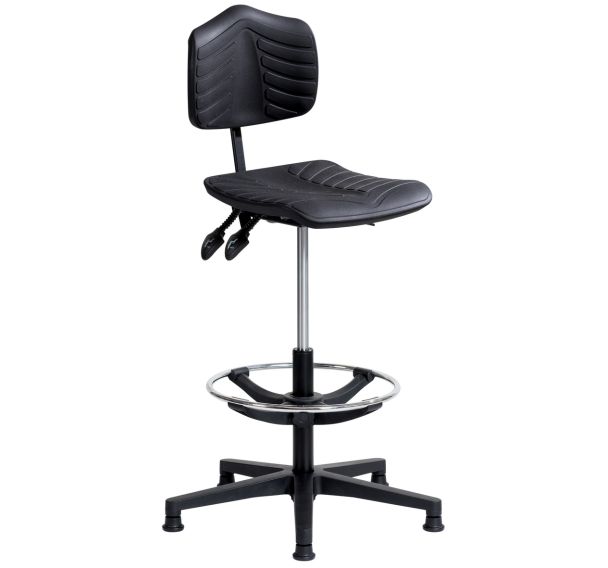 Siège Ergosoft ergonomique polyamide patins et repose-pieds