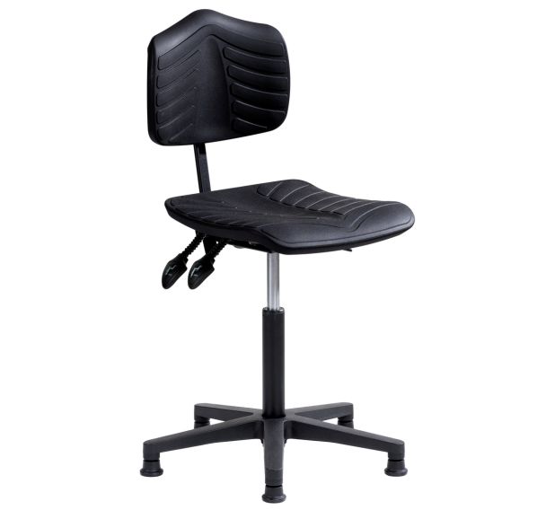 Siège Ergosoft polyamide ergonomique assise basse sur patins