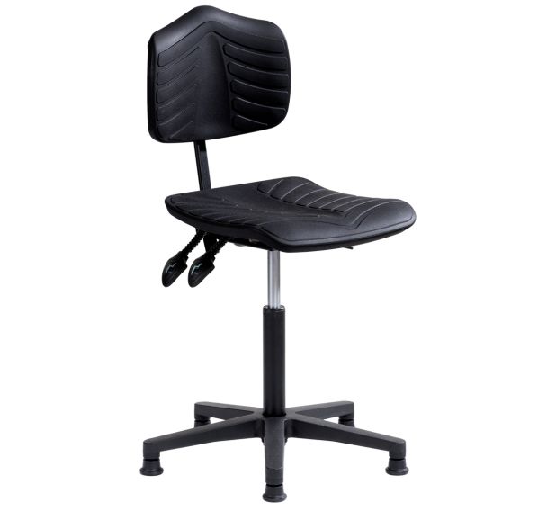 Siège polyamide ergonomique assise moyenne sur patins