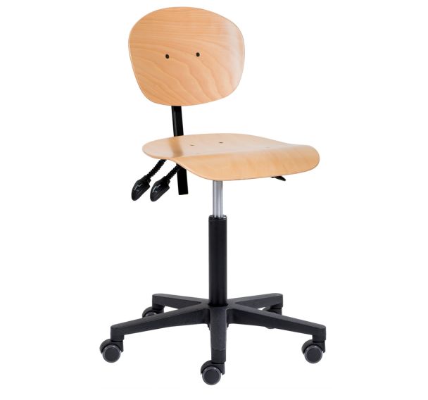 Siège NATUR bas roulettes profondeur réglable polyamide