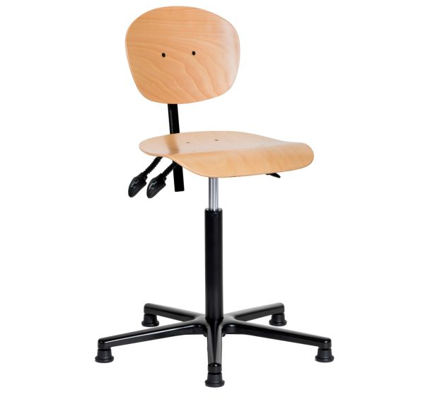 Siège NATUR bas sur patins profondeur réglable polyamide