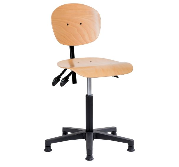 Siège NATUR moyen sur patins profondeur réglable polyamide