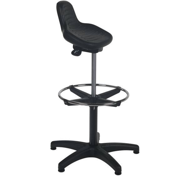 Siège assis-debout polyuréthane avec repose-pieds