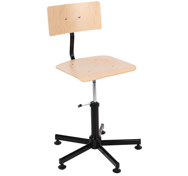 Siège bois patins assise hauteur 47 à 62 cm